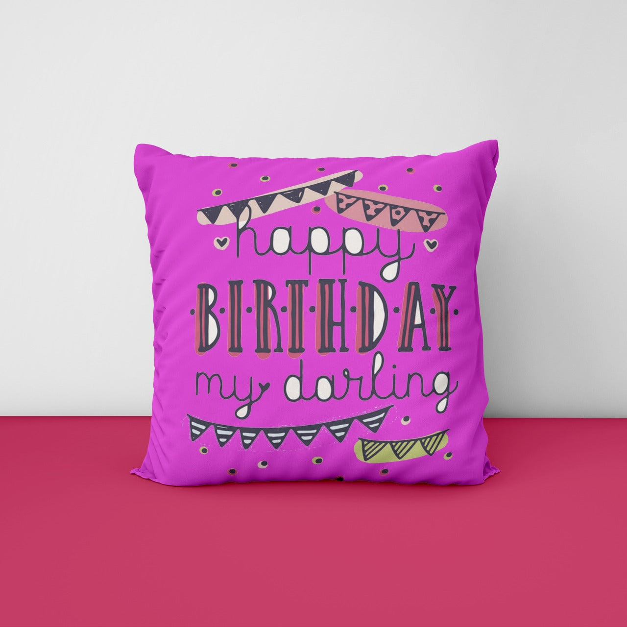 Customize Birthday Cushion - Premium Cushion from TheGiftBays - Just ₹400! Shop now at TheGiftBays