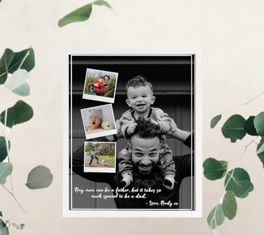 Fathers Day Personalised Special Daddy Photo Frame - Premium from TheGiftBays - Just ₹1300! Shop now at TheGiftBays