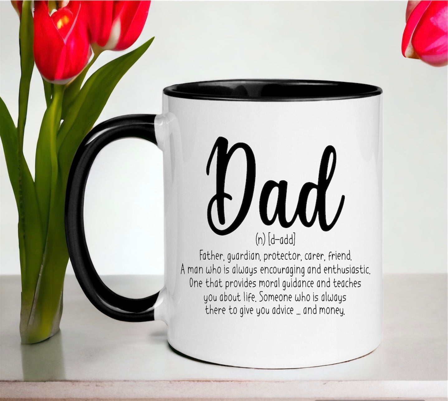Fathers Day Customised Dad Meaning Mug - Premium from TheGiftBays - Just ₹275! Shop now at TheGiftBays