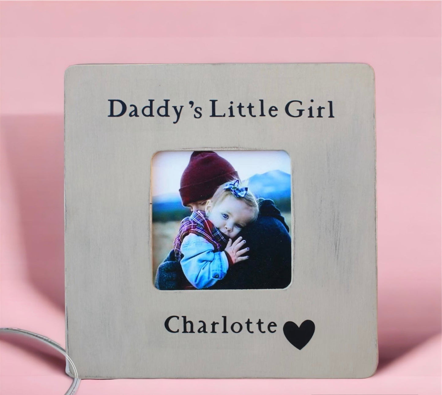 Fathers Day Personalised Daddy's Little Girl Photo Frame - Premium from TheGiftBays - Just ₹550! Shop now at TheGiftBays
