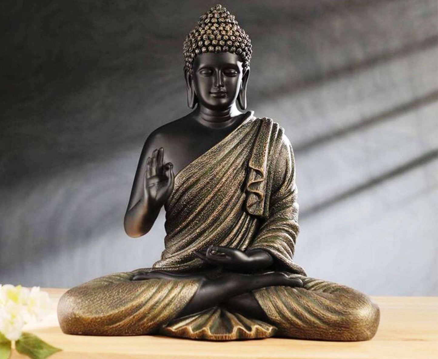 Polyresin Meditating Buddha Statue 2 Feet Antique Gold - Premium from The Gift Bays - Just ₹5999! Shop now at TheGiftBays