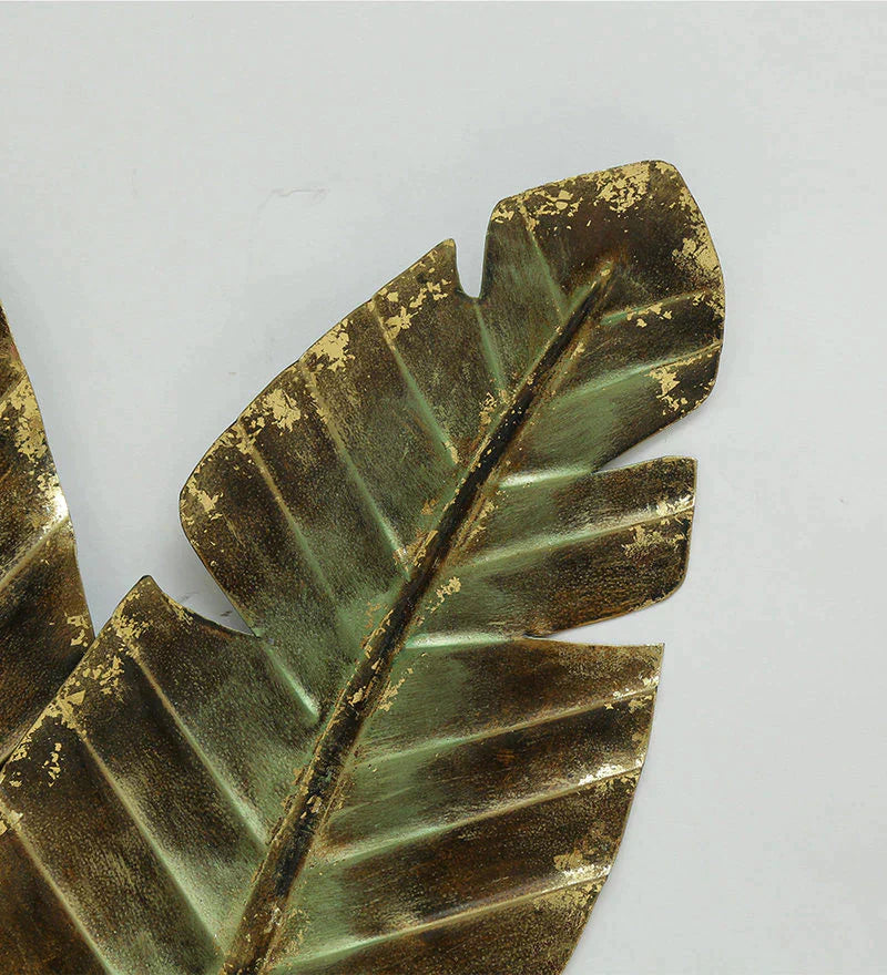 Wrought Iron Banana Leaf Wall Art In Green - Premium from The Gift Bays - Just ₹2100! Shop now at TheGiftBays