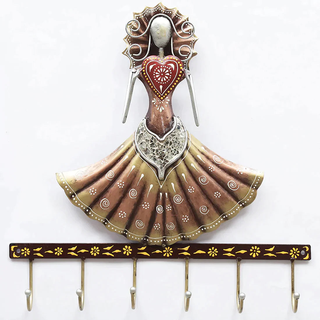 Metal Lady In Copper Key holder Big Wall Hook - Premium from The Gift Bays - Just ₹1500! Shop now at TheGiftBays