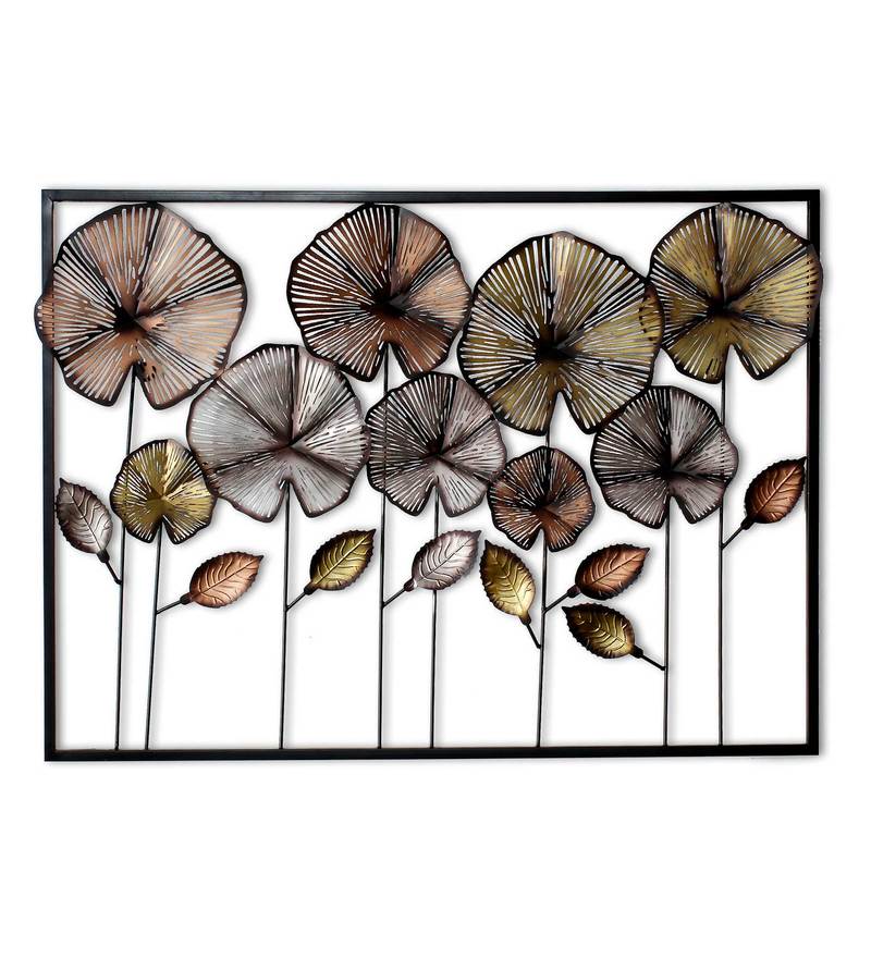 Wrought Iron Framed Leaf Wall Art In Multicolor - Premium from The Gift Bays - Just ₹4599! Shop now at TheGiftBays