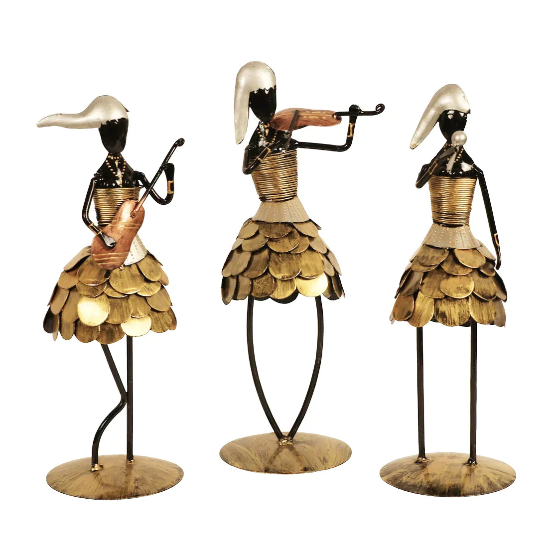 Metal Golden Skirt Musician Set - Premium from TheGiftBays - Just ₹3199! Shop now at TheGiftBays