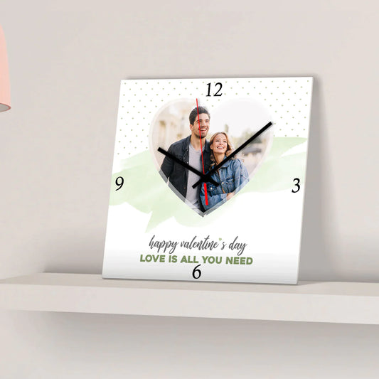 Valentine Day Special Personalized Wall Clock - Premium  from PREEZMO - Just ₹599! Shop now at TheGiftBays