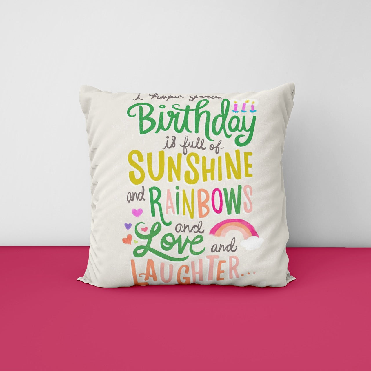 Birthday Customize Cushion - Premium Cushion from TheGiftBays - Just ₹400! Shop now at TheGiftBays