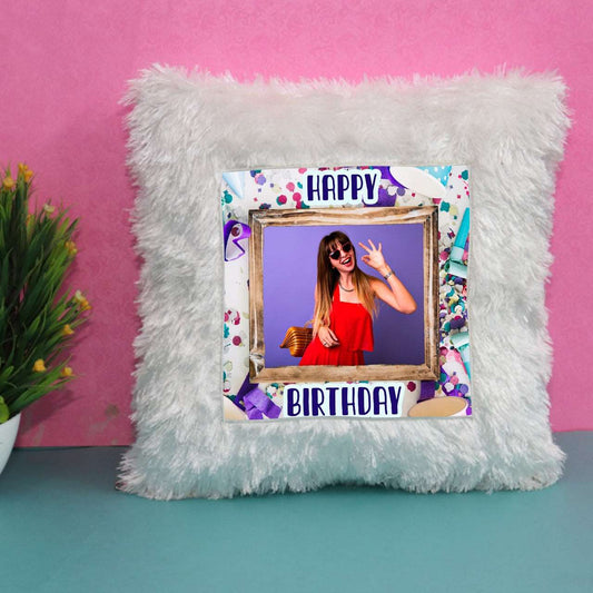 Whitte Birthday Personalized Far Cushion - Premium Cushion from TheGiftBays - Just ₹450! Shop now at TheGiftBays