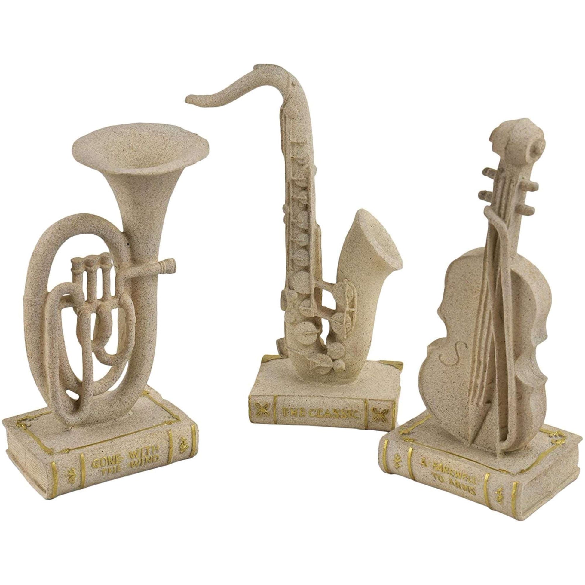 Polyresin Musical Instruments Table Decor Set - Premium  from TheGiftBays - Just ₹3499! Shop now at TheGiftBays