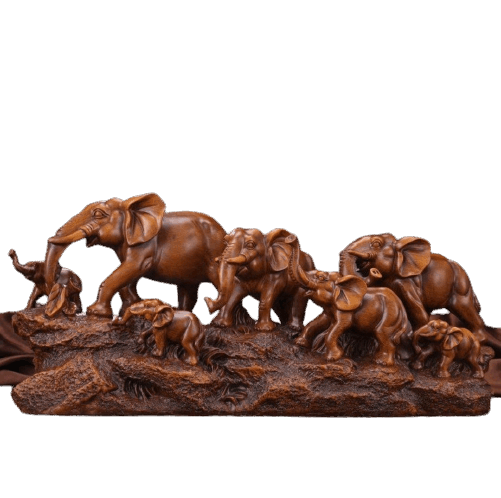 Seven Lucky Elephant Polyresin Figurine - Premium  from TheGiftBays - Just ₹3499! Shop now at TheGiftBays