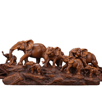 Seven Lucky Elephant Polyresin Figurine - Premium  from TheGiftBays - Just ₹3499! Shop now at TheGiftBays