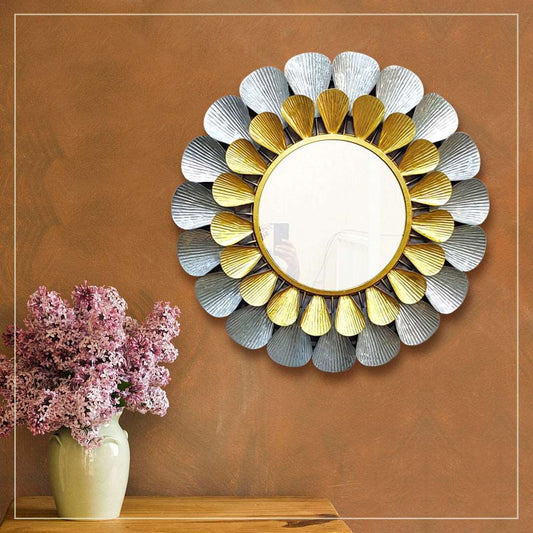 Metal Vibrant Mirror Wall Art - Premium  from The Gift Bays - Just ₹6800! Shop now at TheGiftBays