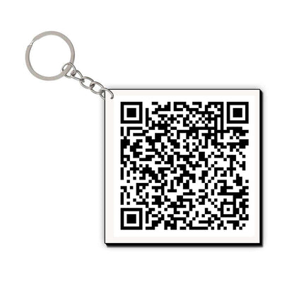 Personalised QR Code Key Chain - Premium Key Chain from TheGiftBays - Just ₹225! Shop now at TheGiftBays