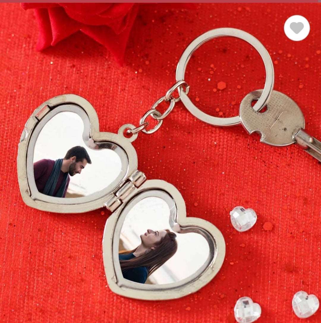 Personalised Couple Heart Key Chain - Premium Key Chain from TheGiftBays - Just ₹300! Shop now at TheGiftBays