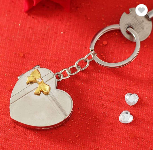Personalised Couple Heart Key Chain - Premium Key Chain from TheGiftBays - Just ₹300! Shop now at TheGiftBays