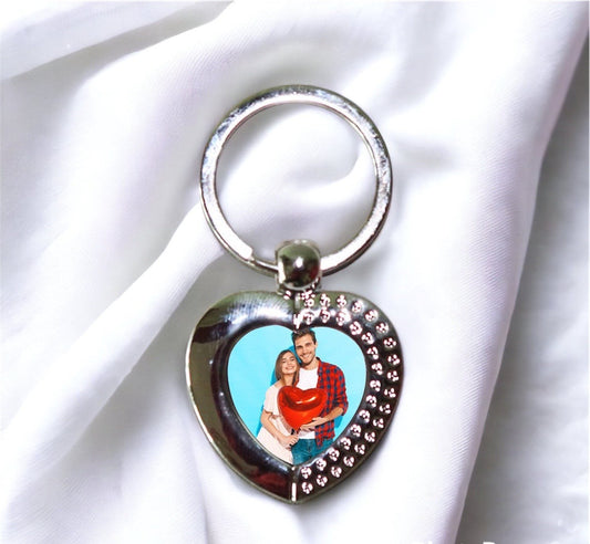 Personalised Heart Shape Key Chain - Premium Key Chain from TheGiftBays - Just ₹300! Shop now at TheGiftBays