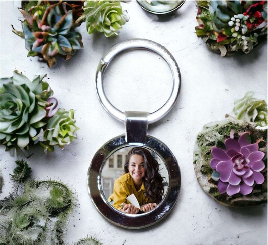 Personalised Round Shape Key Chain - Premium Key Chain from TheGiftBays - Just ₹300! Shop now at TheGiftBays