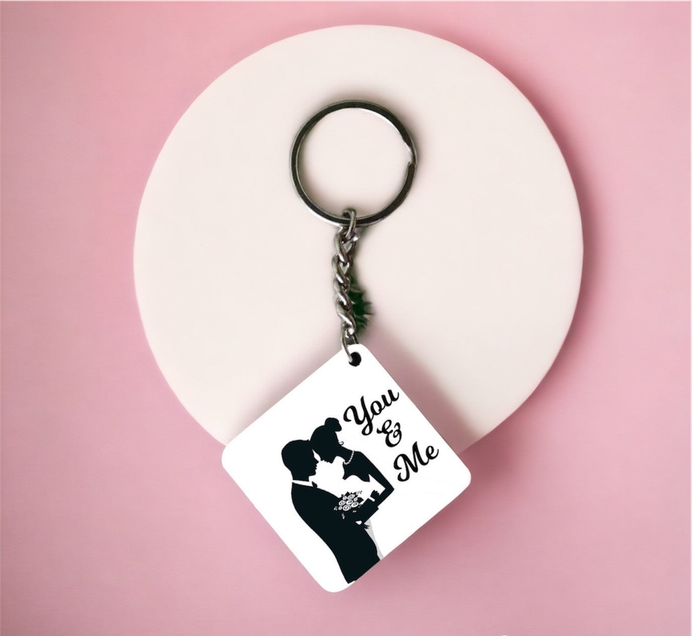 Personalised You & Me Key Chain - Premium Key Chain from TheGiftBays - Just ₹275! Shop now at TheGiftBays