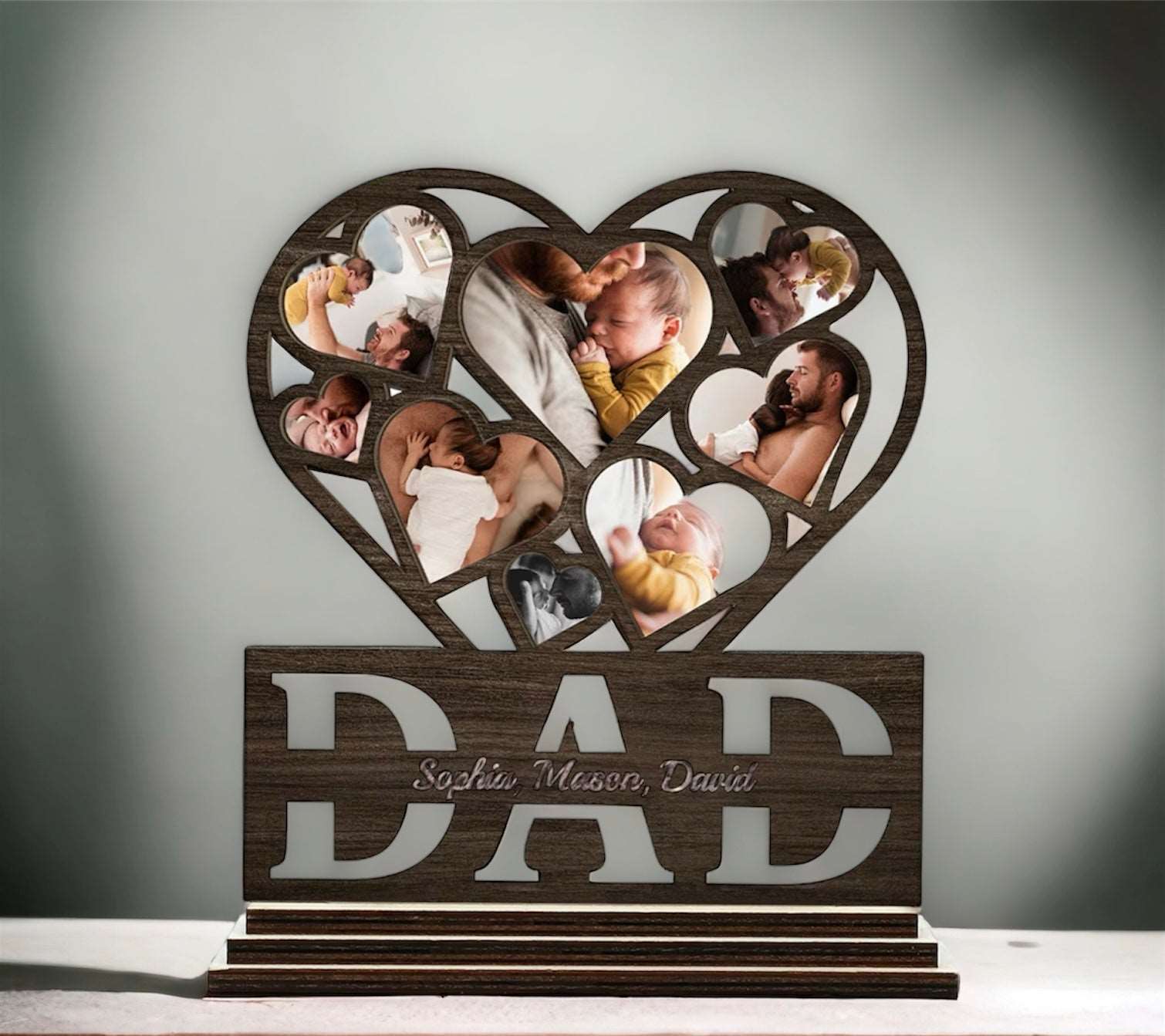 Fathers Day Personalised Wooden Dad Caricature - Premium  from TheGiftBays - Just ₹699! Shop now at TheGiftBays