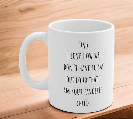 Fathers Day  Customised Dad Love You Mug - Premium  from TheGiftBays - Just ₹275! Shop now at TheGiftBays