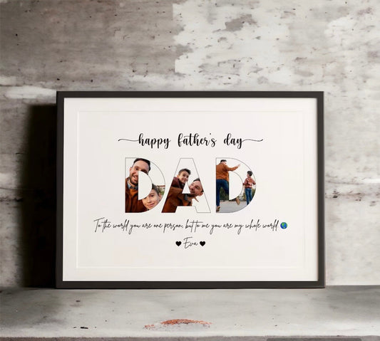 Fathers Day Personalized Dad White Photo Frame - Premium  from TheGiftBays - Just ₹1300! Shop now at TheGiftBays