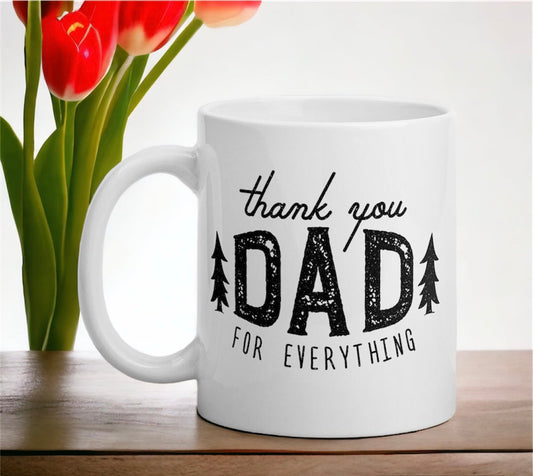 Fathers Day Customised Thank You Dad Mug - Premium  from TheGiftBays - Just ₹275! Shop now at TheGiftBays