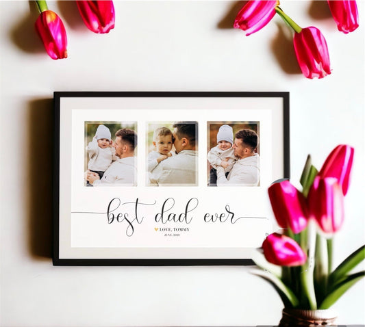 Fathers Day Personalised Best Dad Ever Photo Frame - Premium  from TheGiftBays - Just ₹1300! Shop now at TheGiftBays