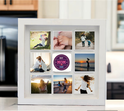 Personalized LED Wooden Photo Frame For Mother