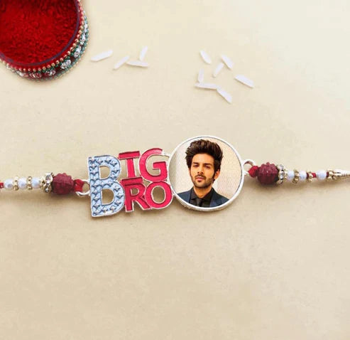 Personalised Big Bro Photo Rakhi - Premium Rakhi from TheGiftBays - Just ₹249! Shop now at TheGiftBays