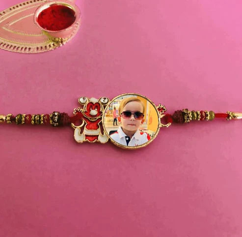 Personalised Cartoon Kids Photo Rakhi - Premium Rakhi from TheGiftBays - Just ₹199! Shop now at TheGiftBays