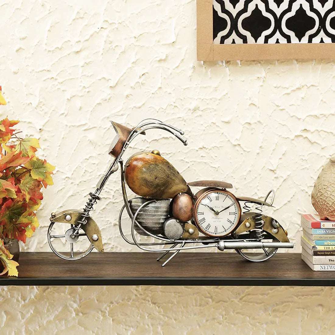 Harley Davidson Bike Clock Table Decor - Premium  from The Gift Bays - Just ₹4500! Shop now at TheGiftBays