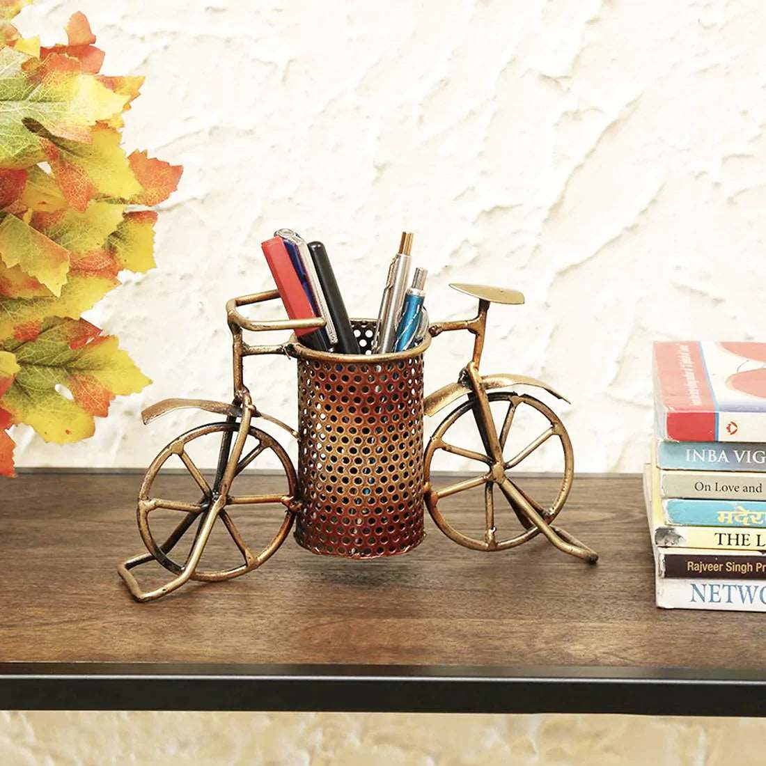 Metal Copper Cycle Pen Stand - Premium  from The Gift Bays - Just ₹1500! Shop now at TheGiftBays