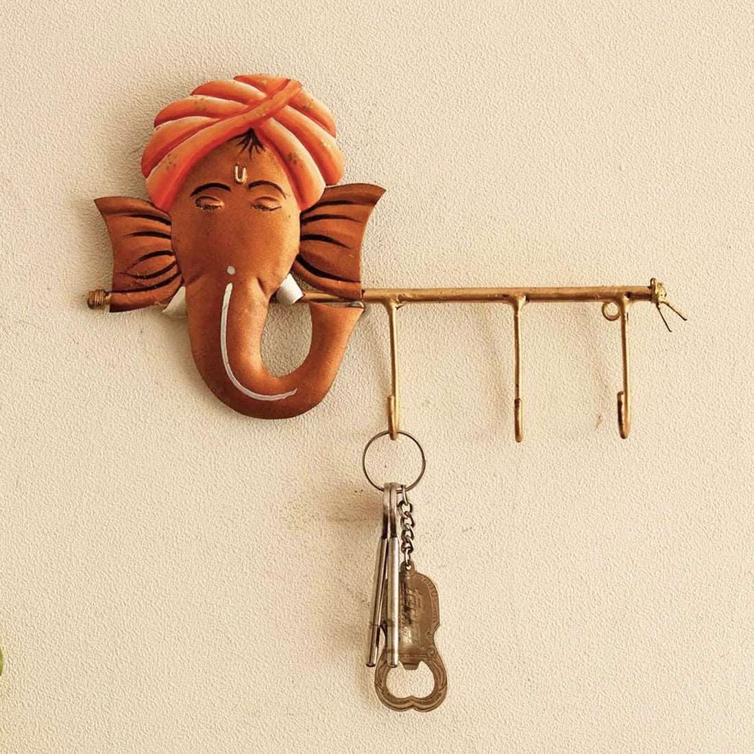 Metal Pagdhi Ganesha Wall Hook - Premium  from TheGiftBays - Just ₹999! Shop now at TheGiftBays