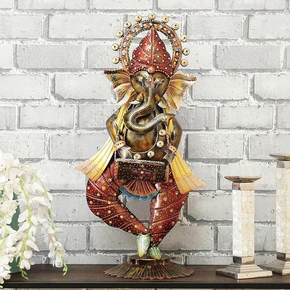 Metal Harmonium Ganesh Multicolour Table Decor - Premium  from The Gift Bays - Just ₹4800! Shop now at TheGiftBays