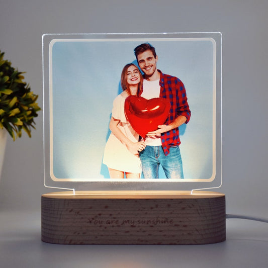 Customised LED Sunshine Couple Lamp - Premium Caricature from TheGiftBays - Just ₹650! Shop now at TheGiftBays