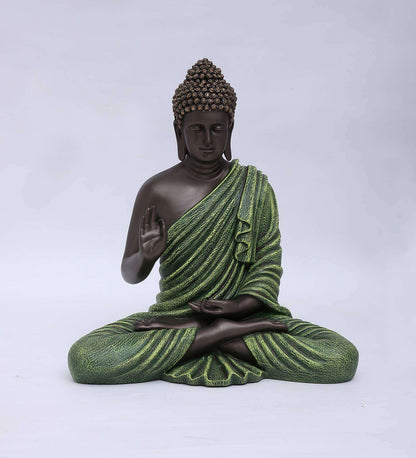 Polyresin Meditating Buddha Statue 2 Feet Green and Black - Premium  from The Gift Bays - Just ₹5999! Shop now at TheGiftBays