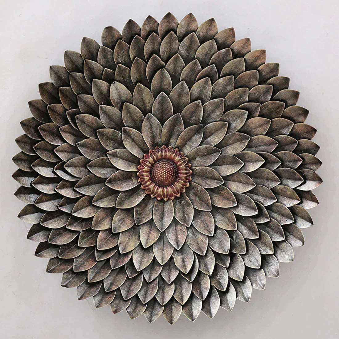 Metal Sunflower Copper Brown Wall Art - Premium  from TheGiftBays - Just ₹5200! Shop now at TheGiftBays