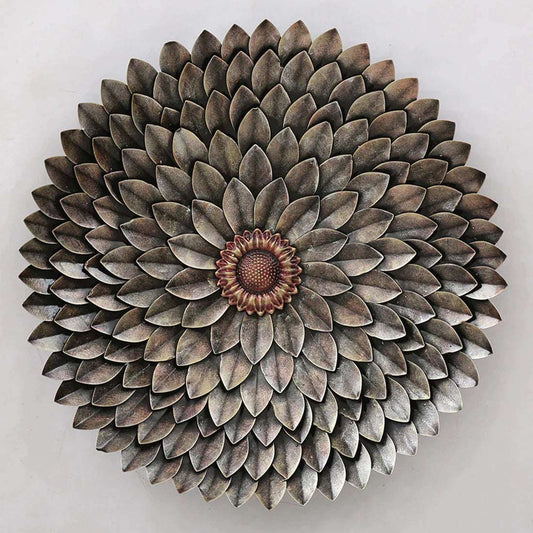 Metal Sunflower Copper Brown Wall Art - Premium  from TheGiftBays - Just ₹5200! Shop now at TheGiftBays