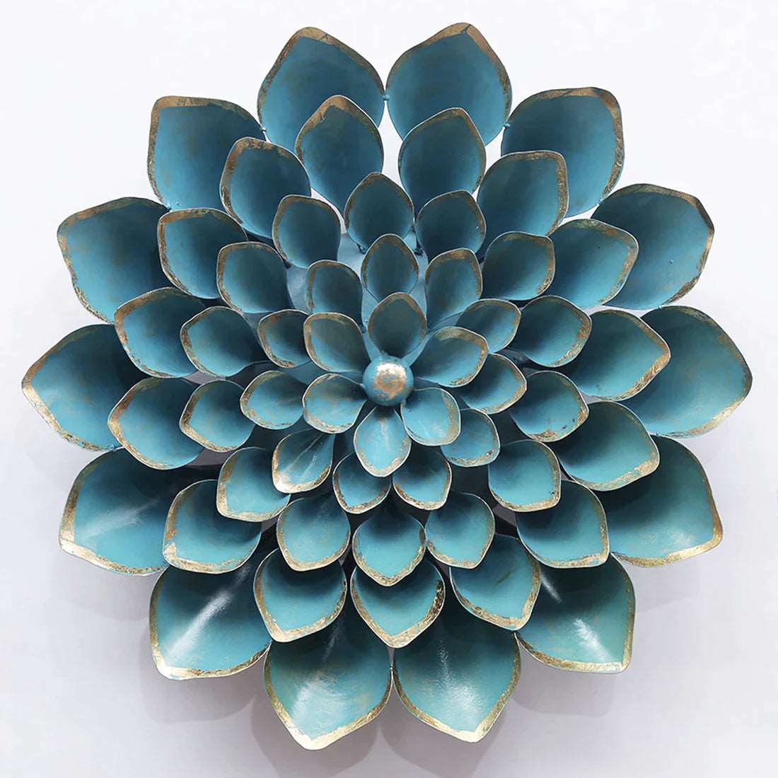 Turquoise Flower Metal Wall art - Premium  from TheGiftBays - Just ₹4599! Shop now at TheGiftBays