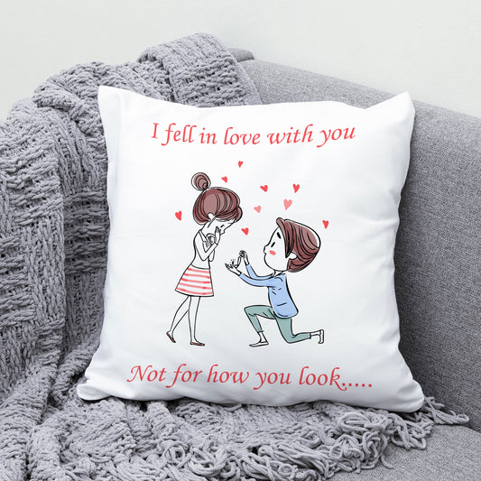 I Fell In Love With You Pillow - Premium  from giflorify - Just ₹595! Shop now at TheGiftBays