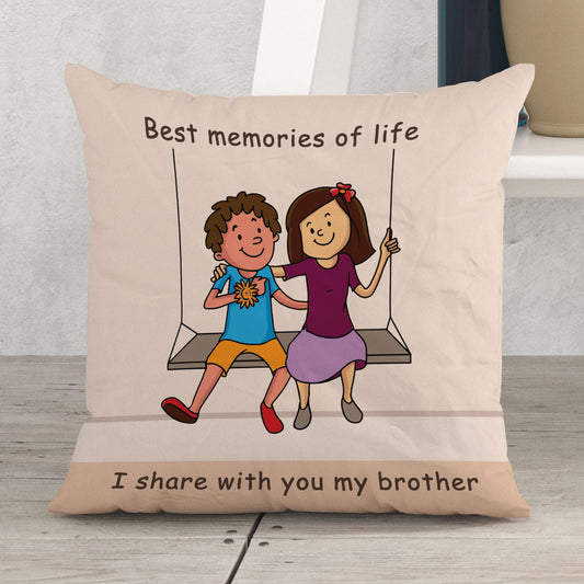 Best memories of life Satin Pillow - Premium Pillows from giflorify - Just ₹549! Shop now at TheGiftBays