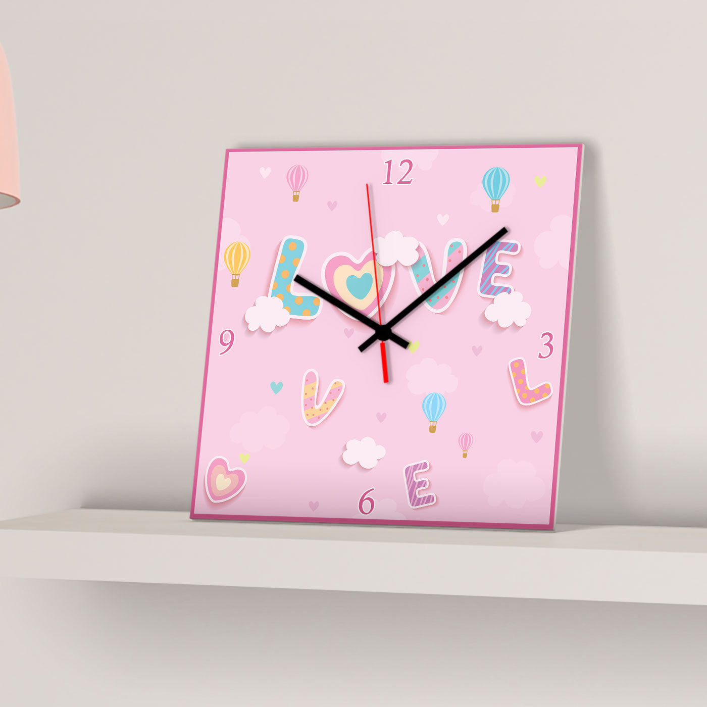 Square Love  Table Clock - Premium  from giflorify - Just ₹685! Shop now at TheGiftBays