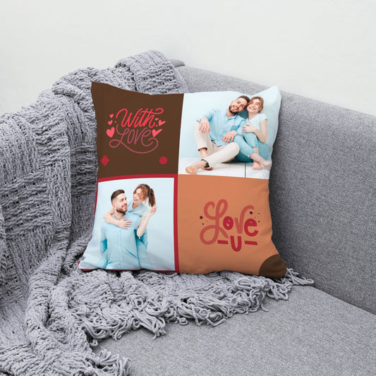 Love you personalized pillow - Premium Anniversary gifts from giflorify - Just ₹425! Shop now at TheGiftBays