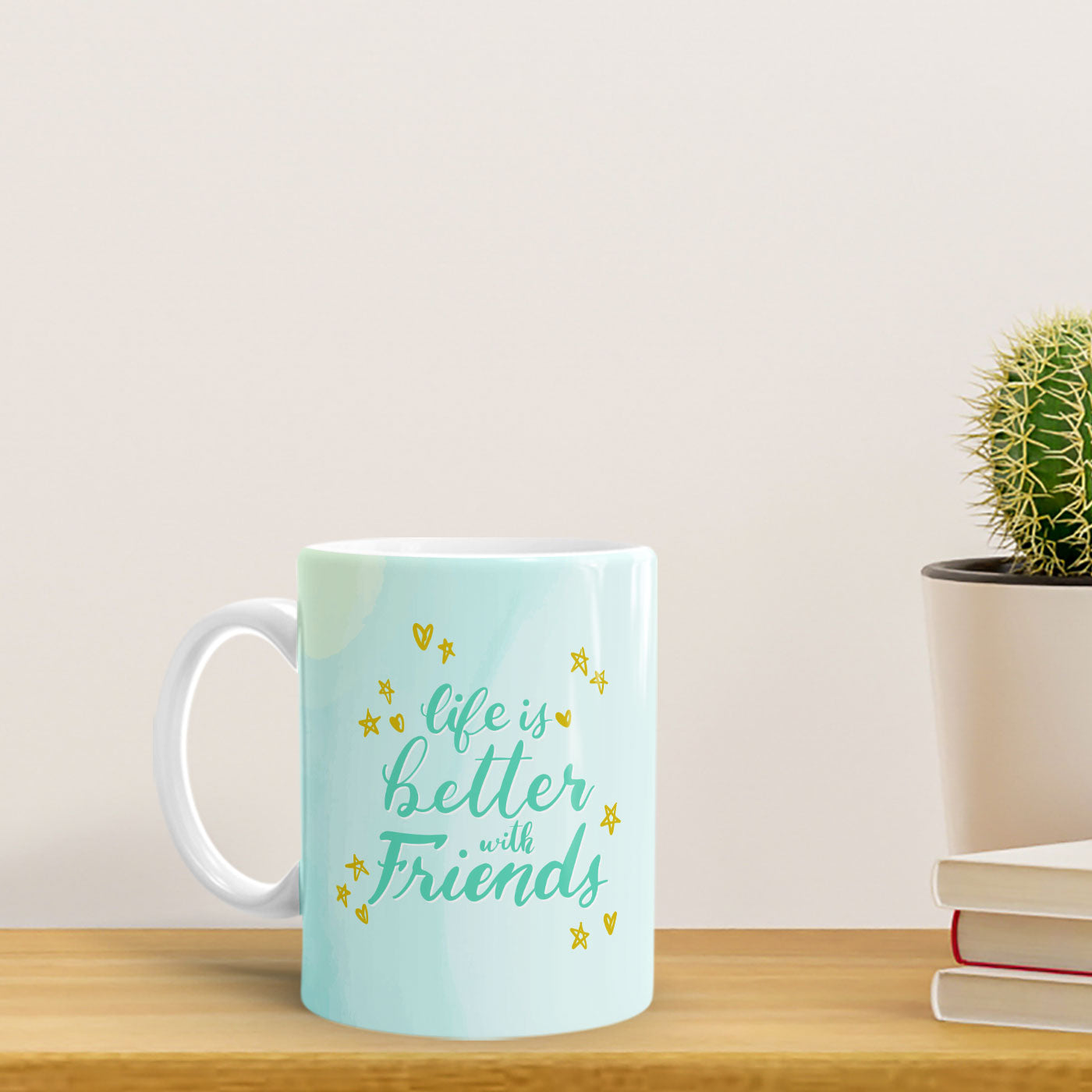 Life is better With friends Personalized White mug - Premium Friends from giflorify - Just ₹345! Shop now at TheGiftBays