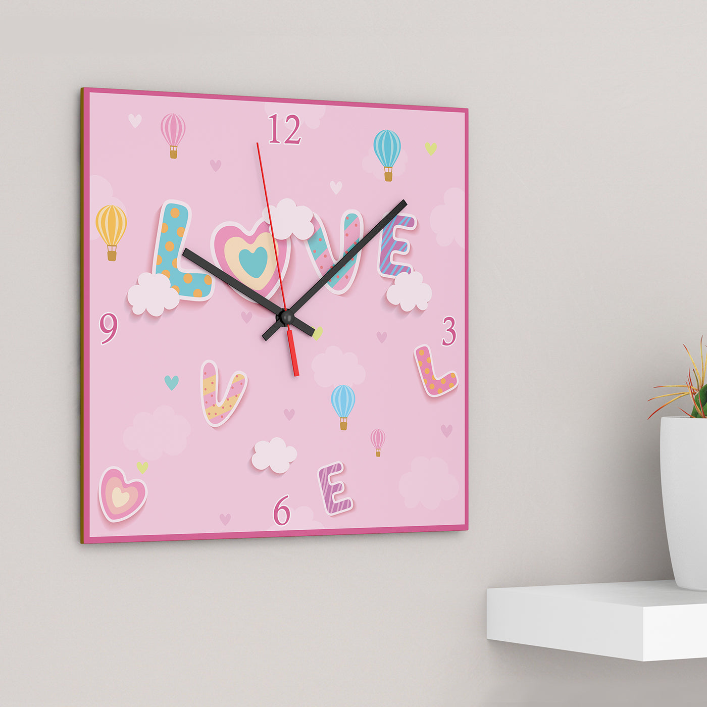 Square Love  Table Clock - Premium  from giflorify - Just ₹685! Shop now at TheGiftBays