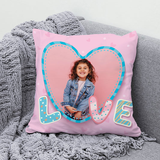 Personalize Love Pillow - Premium  from giflorify - Just ₹695! Shop now at TheGiftBays