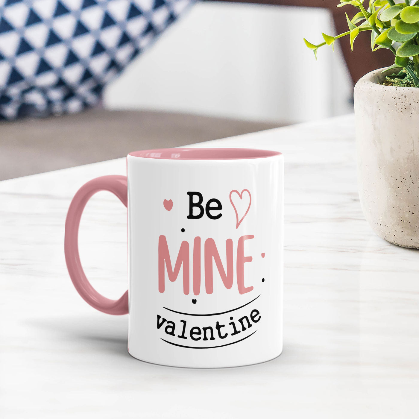 Be mine valentine Personalized red and pink mug - Premium Anniversary gifts from giflorify - Just ₹695! Shop now at TheGiftBays