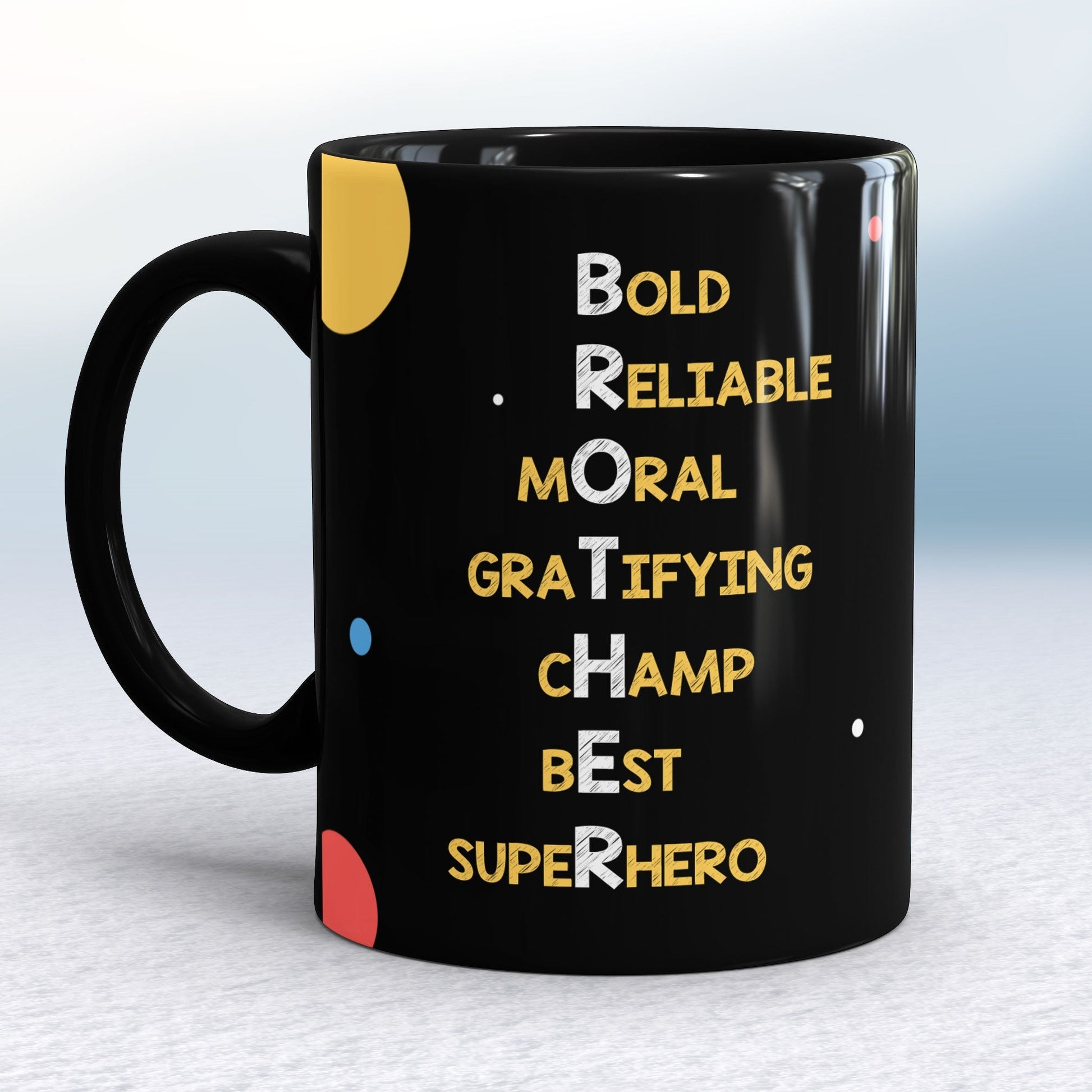 Brothers black Ceramic Mug - Premium Mugs from giflorify - Just ₹459! Shop now at TheGiftBays