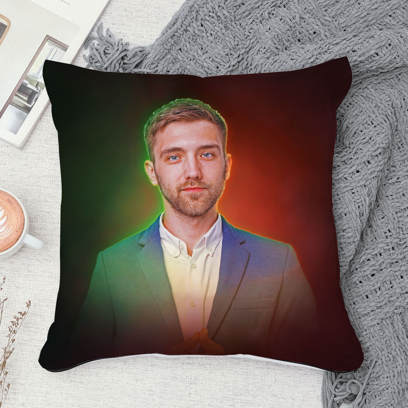 Personalized oil paint Satin Pillow - Premium personalized gifts from giflorify - Just ₹425! Shop now at TheGiftBays