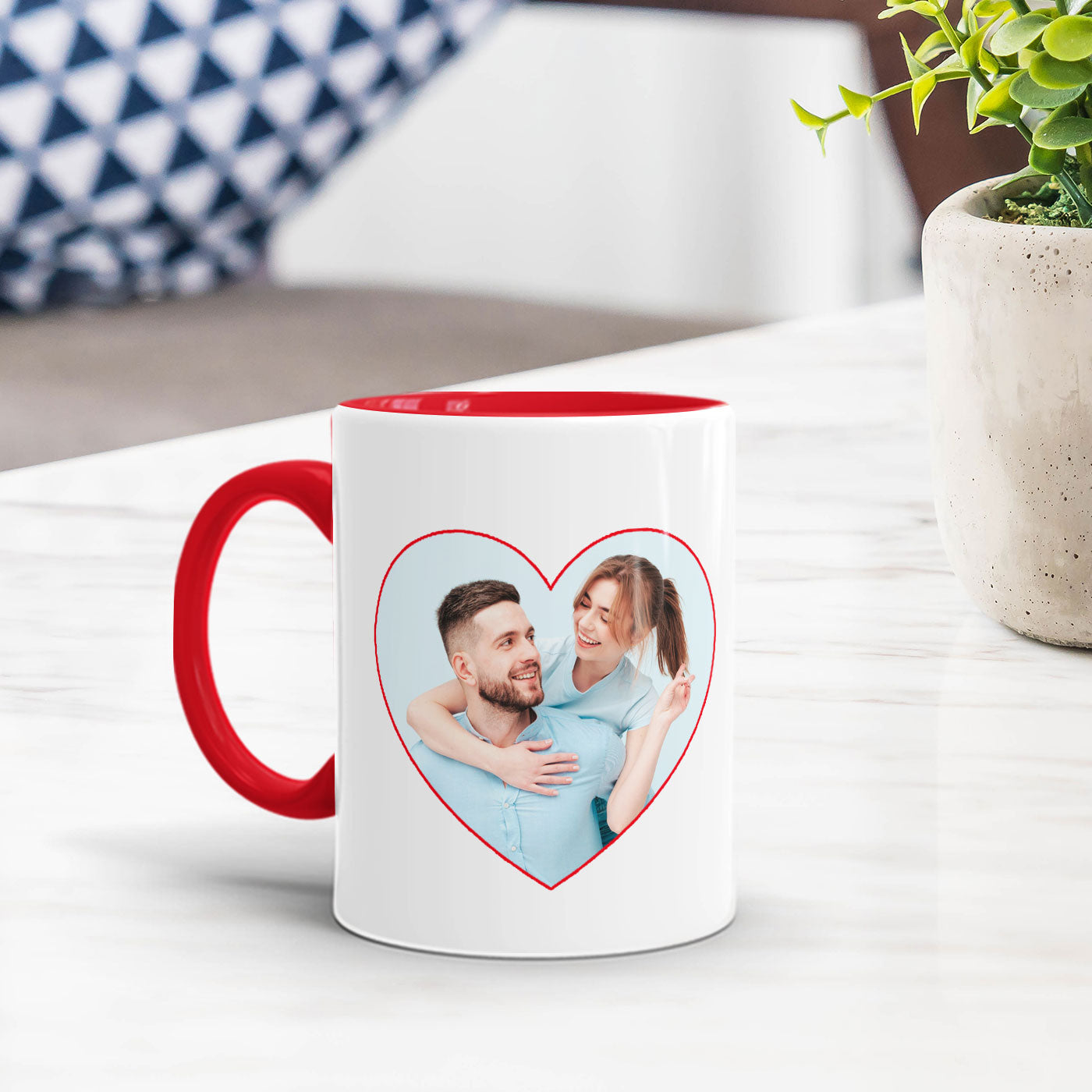 Be mine valentine Personalized red and pink mug - Premium Anniversary gifts from giflorify - Just ₹695! Shop now at TheGiftBays